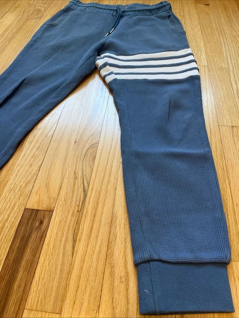 Thom Browne Waffle Sweatpants 4-Bar Thermal Thick Size 2 Jogger Made In Japan